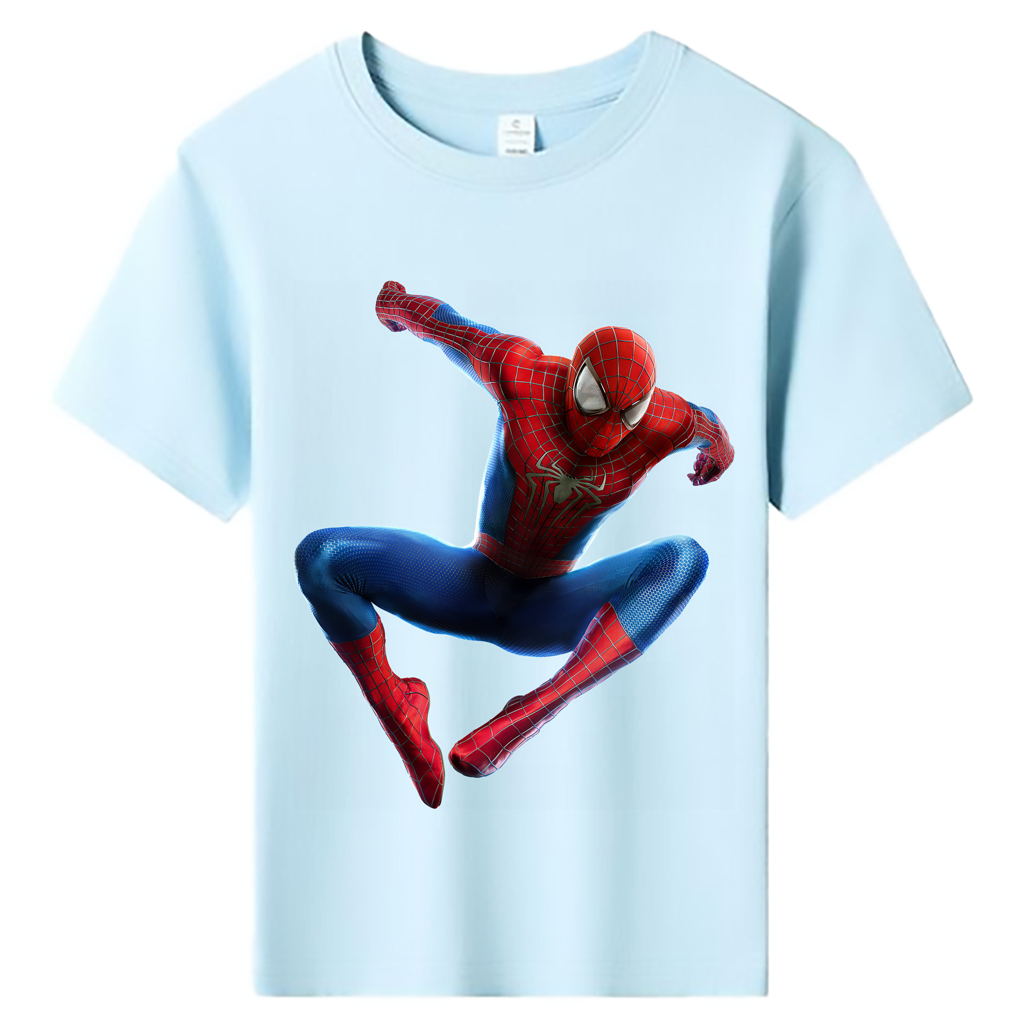 （画像用） Spider Man スパイダーマン 綿100％キッズTシャツ（フロントプリント）